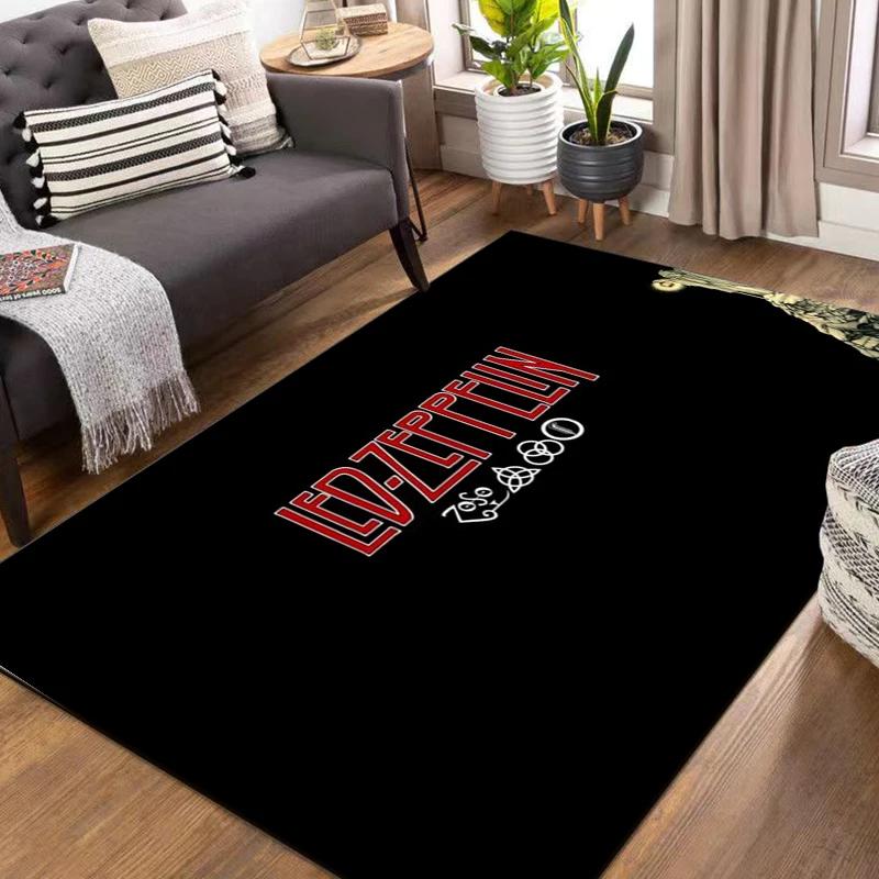 15 Size Led-Zeppelin Pattern Rug for Living Room Bathroom Mat Creative Door Mat Bedroom Home Decor Rug Decoration Maison