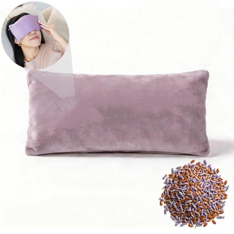 Aromatherapy Lavender Eye Pillow Hot Cold Compress for Dry Eyes Relief Sleep Aid for Meditation Yoga Home Use 1Pcs