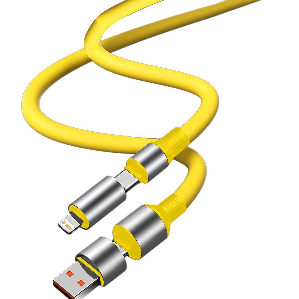 Four-in-one 240W charging mobile phone data cable double-head Type-c interface charging cable For smartphone tablet computer car