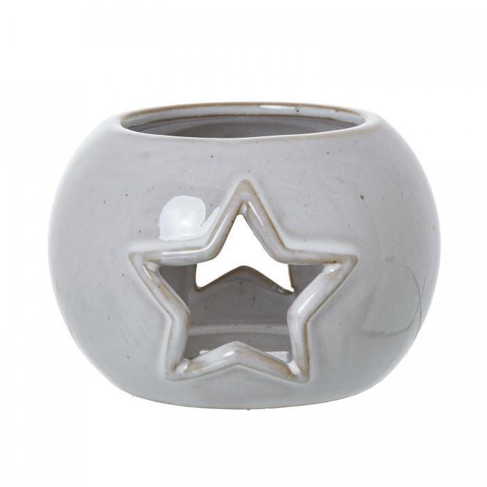 Hill Interiors Ceramic Star Cut-Out Tealight Holder
