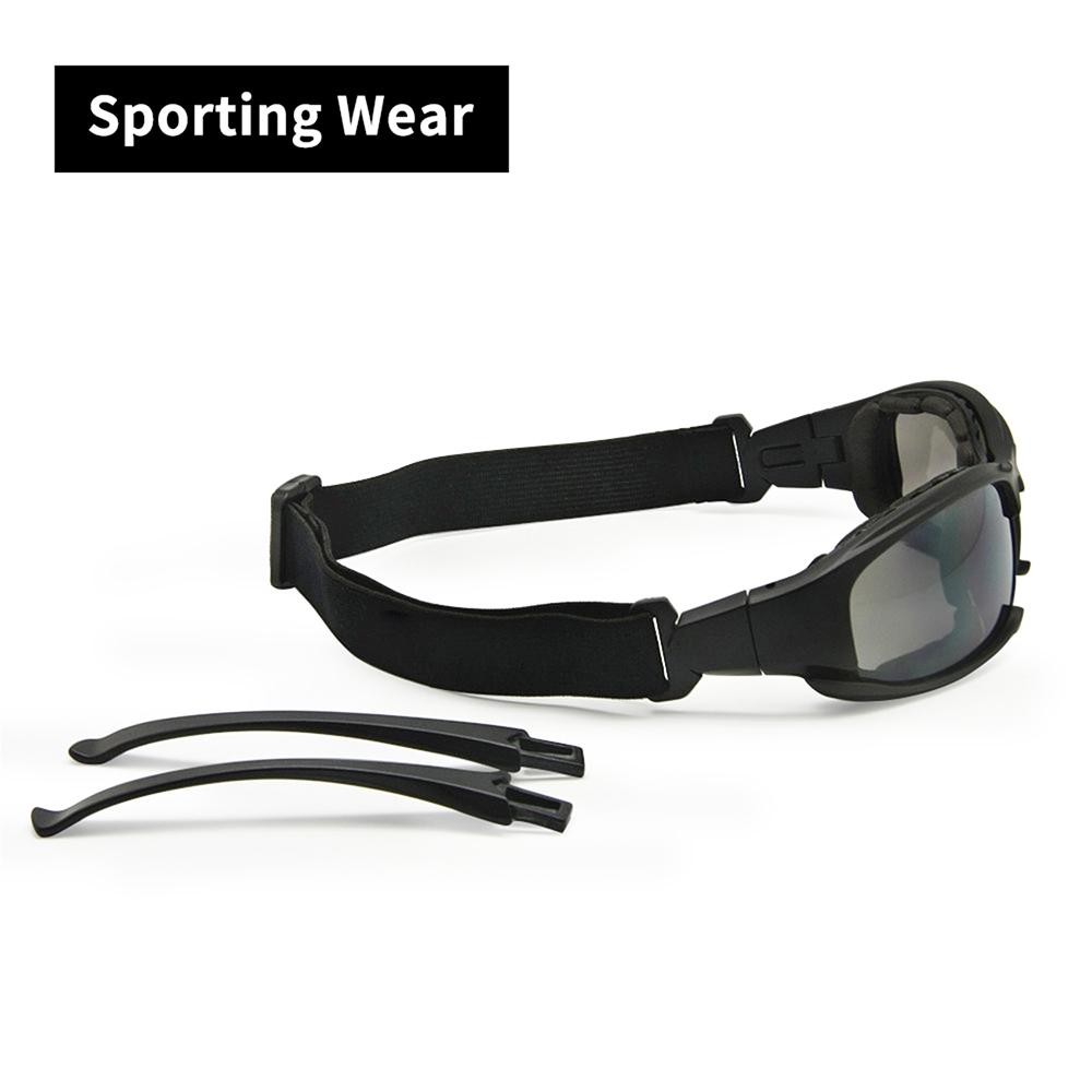 Transition Photochromic X7 Sports Sunglasses 4 Lens Kit Tactical Men's Glasses for CS Game Sport