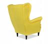 Fotel uszak ARI skandynawski Family Meble cytrynowy akcent do relaksu