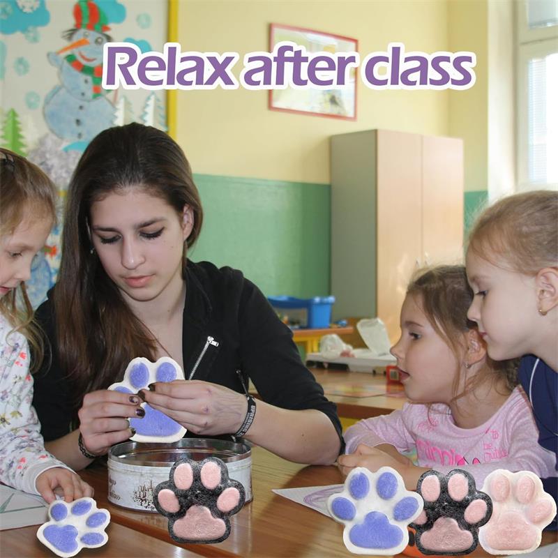 Taba Riesenpfote Squishy für Kinder und Erwachsene, großes pelziges Katzenpfoten-Squishy-Spielzeug zum Stressabbau, superweiches Quetschspielzeug