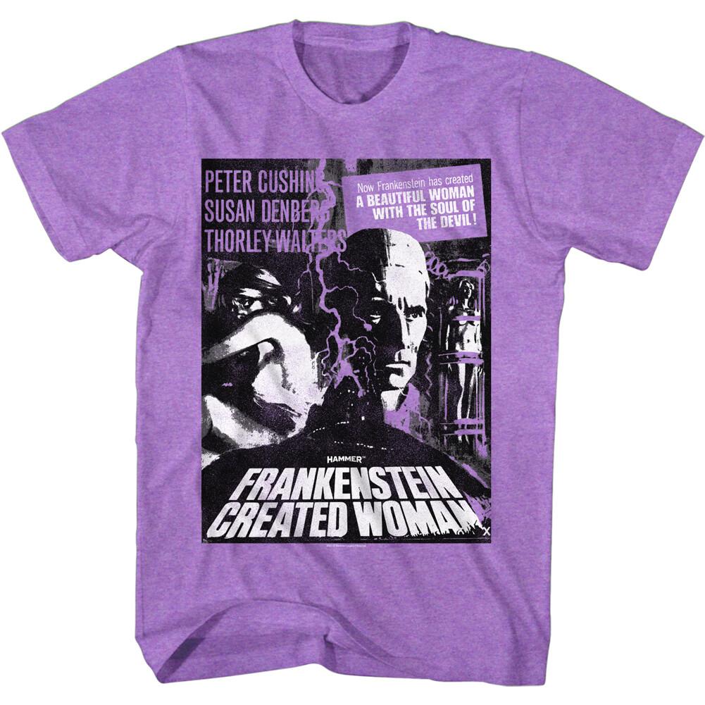Hammer Horror Frankenstein Created Woman Movie Poster Men T Shirt S