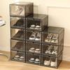 New Transparent Basketball Shoe Box with Suction Acrylic Storage Box Anti-oxidation Dust-proof Shoe Cabinet Household Dormitory