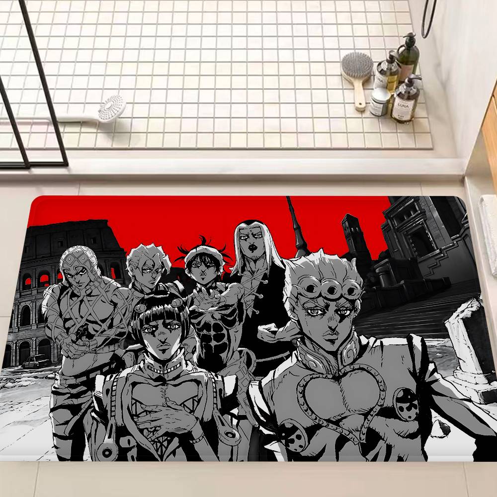 Adventure Anime Jojo Bizarre Adventure Bathroom Mat Kids Room Bedroom Decoration Balcony Anti-Slip Doormat Living Room Welcome