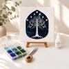 Sea Glass Art Project DIY Mosaic Kit, Fantasy Circular Door Tile Craft Indoor Crafting Projects Kit for Adults Beginners, Handmade Gift Desktop