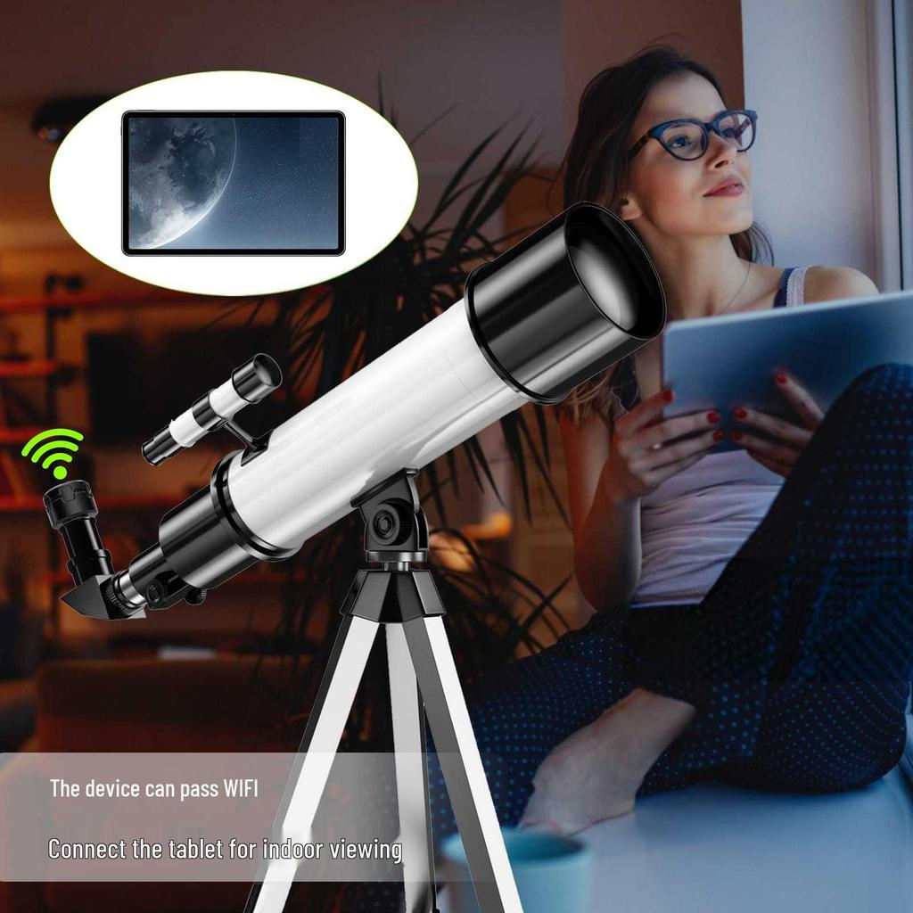 5MP 4K HD WiFi Telescope Camera: Full-Color Electronic Eyepiece for Astronomy, Birdwatching & Mobile Viewing