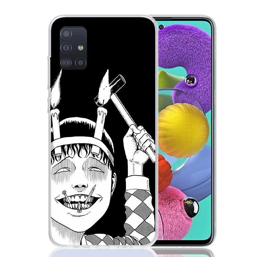 Japanese Horror Comic Anime Phone Case For Samsung Galaxy A52 A32 A22 A12 A02S A50S A30S A51 A31 AA71 Note 20 Ultra 10 S10 Plus
