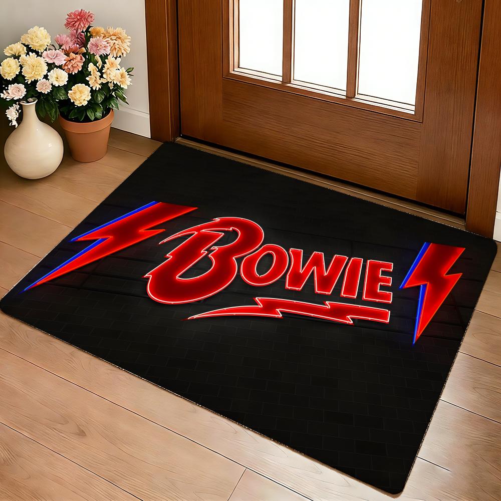 Tappetino David Bowie Living Morbido Flanella Spesso Antiscivolo per Soggiorno Camera da Letto Cucina Tappeti Decorativi