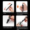 6/1pcs Chrome Pen Marker Reflective Mirror Electroplating Paint Repair Marker For Rock Ceramic Glass 0.8/1/2mm Nib Art Craftwork