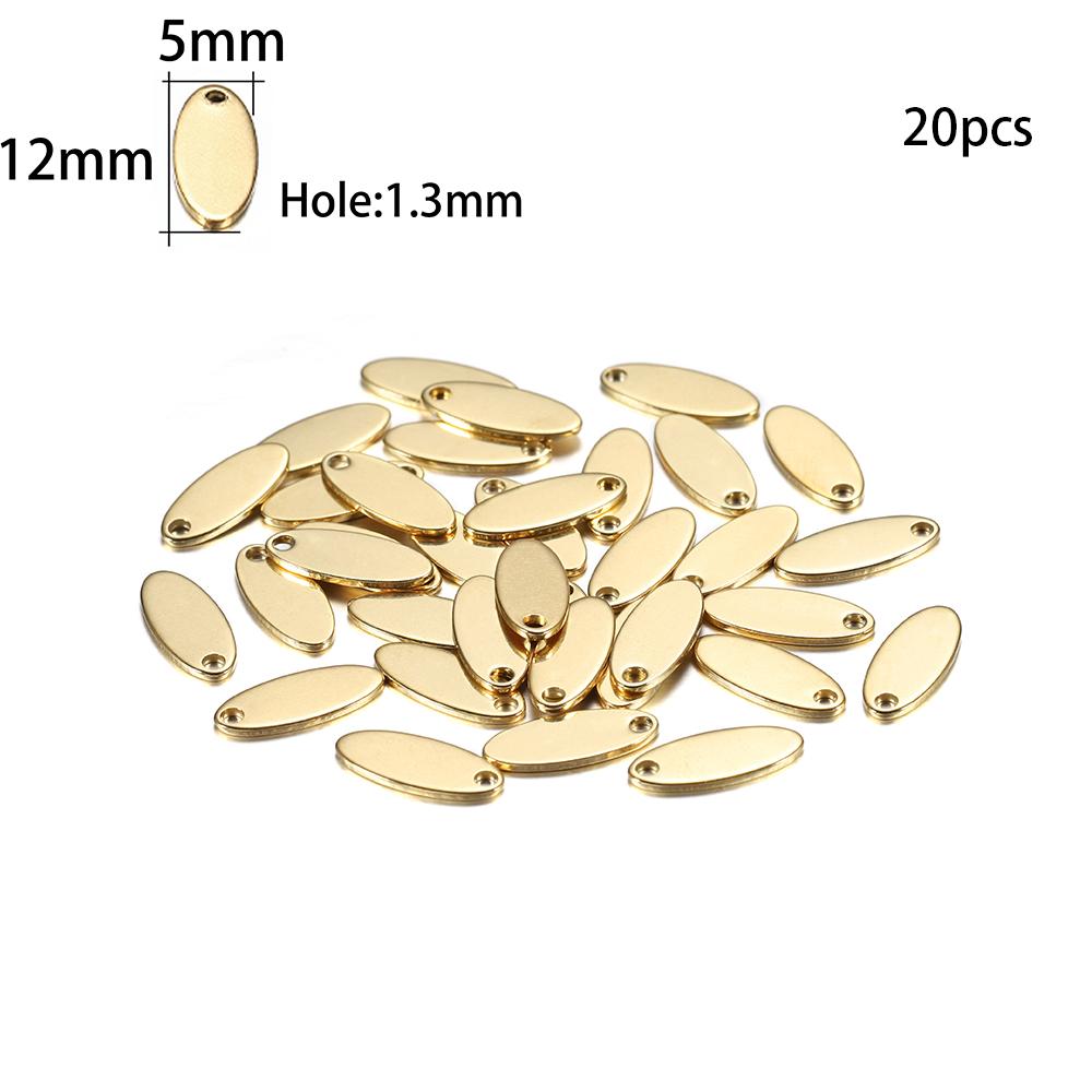 10-50 Stuks Gouden Roestvrij Staal Gepersonaliseerde Hondenhanger Hartvormig Ovaal Leeg Bedel Hanger Bedels Voor Doe-het-zelf Sieraden Maken Benodigdheden