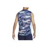 Nike All Over Print Casual Crew Neck Sleeveless T-Shirt Men Tops Space-Blue FJ2718-492