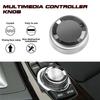 N61R-Console Multimedia Knob Switch Button Cover Trim For BMW 1 2 3 4 5 7 X1 X3 X4 X5 X6 7-Button Idrive (Crystal)