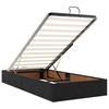 Ottoman Bed with Mattress Black 90 x 200 cm Velvet