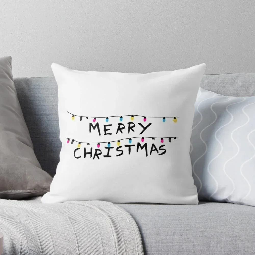 Merry Christmas Decorative Home Pillow Case Cushion Covers Autumn Nordic Simple Modern Living Room Sofa House Bed