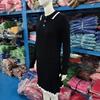 European & American Casual Long Sleeve Knit Sweater and Short Skirt Two-Piece Set for Women