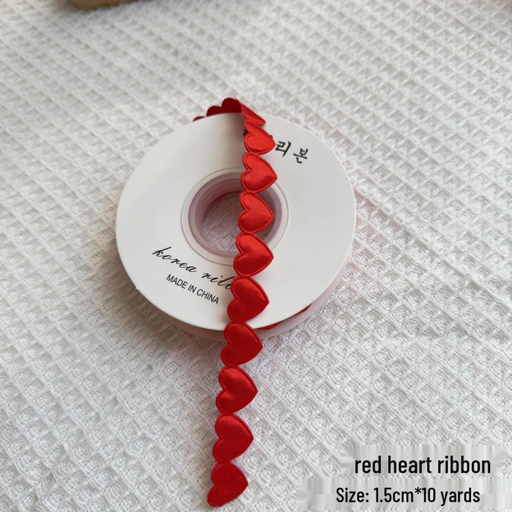 Valentine's Day Heart-to-Heart Satin Floral Ribbon Bow Cake Box Tie