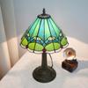 Modern Stained Glass lamp 12 Inches Bedside Table Lamp for Living Room Bedroom Dorm Kitchen Home Decor Festival Birthday Gift