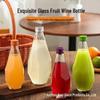 Diamond-Shaped Transparent Glass Bottle for Wine, Liquor, or Cold Brew Tea