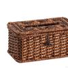 Tissue Box Cover Facial Dispenser Woven Napkin with Lid for Living Room