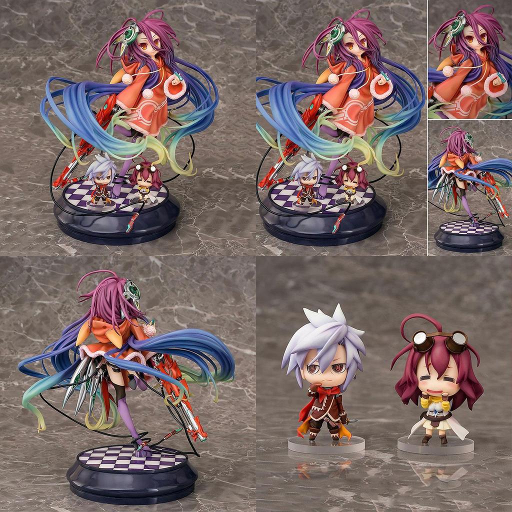 Anime Game No No Life Character Zero Schwi 17 Pvc Figure Statue Toys Box With