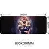 80x30cm Mouse Pad de joc mare Blocat Edge Anime Computer Cauciuc Mouse Pad JOJO Bizarre Adventure