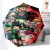 1pc Hunter X Hunter Inspired Umbrella Automatic Opening & Closing, Portable 3-Fold Design, 8-Bone Iron Frame, Outdoor, Ideal Gift for Fans, Travelers,