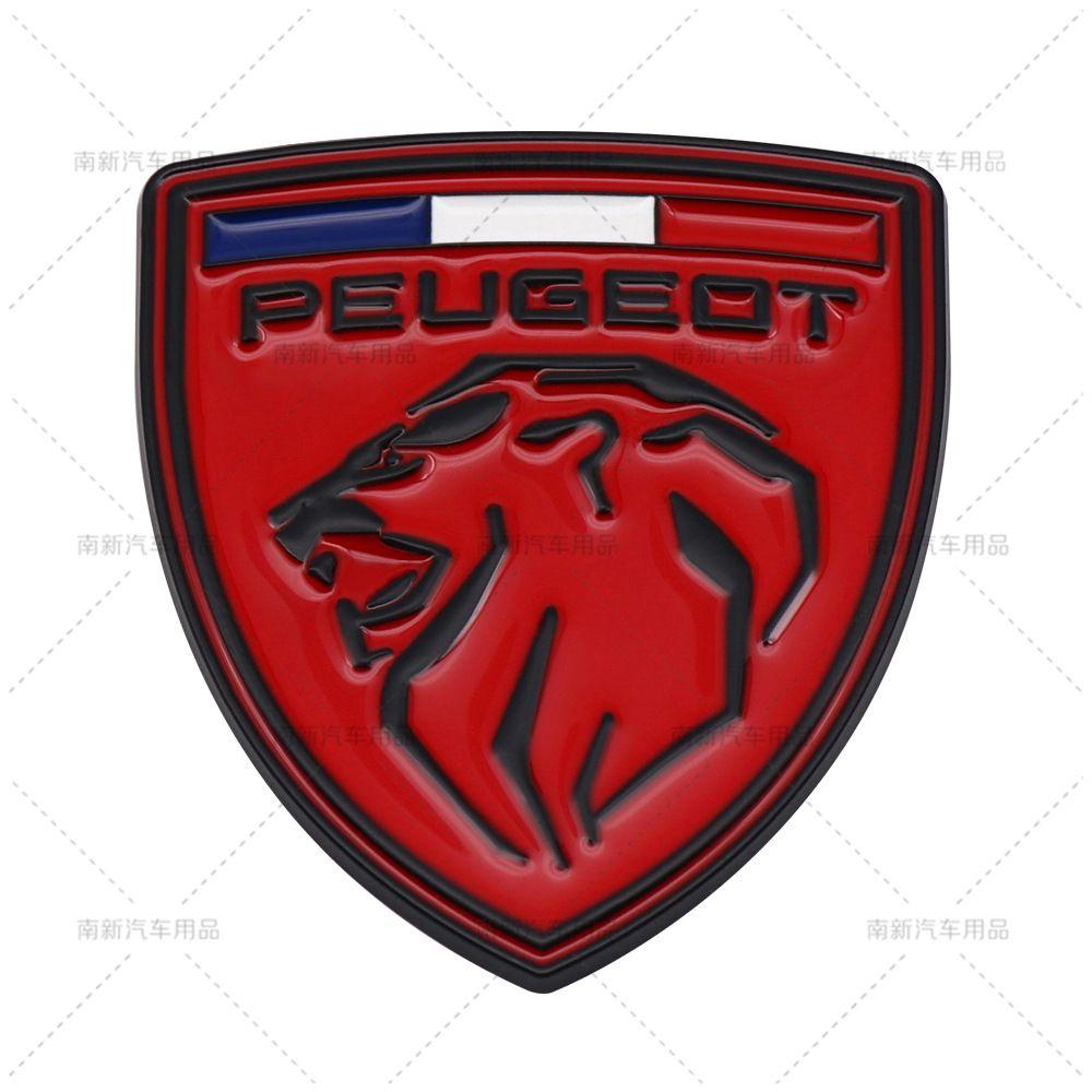 Emblème Métallique d'Aile Latérale de Voiture Badge Lion pour Coffre Arrière pour Peugeot GT LINE 107 308 306 106 Rifter 206 208 307 407 3008 207 2008 508