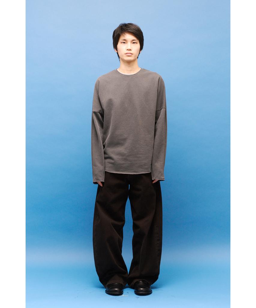 Haechinglum Dolman Sleeve Tee Dyed Charcoal