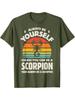 Scorpion Always Be Yourself Retro 70s Insect Zodiac Design100 Cotton Summer Oneck Short Sleeve Casual Printed Mens Tshirt