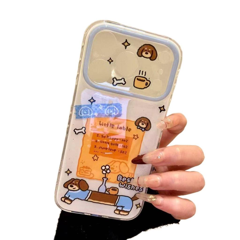 Children's Fun Cute Little Label Table Dachshund Dog for Iphone17promax Apple 16p Mobile Phone Case 15p