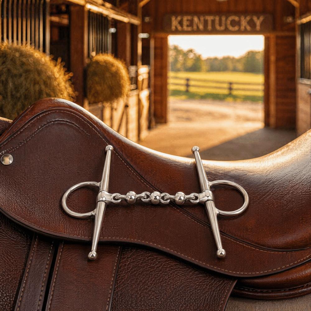 Ball Chain Design Horse Mouth Bit 135mm Length Horse Riding Bit Horse Riding Equipment  Riding Use
