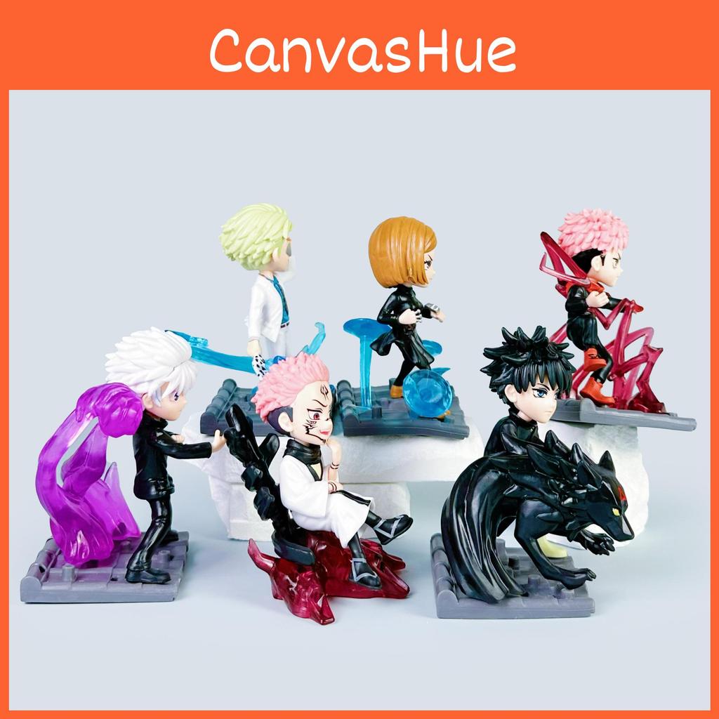 Jujutsu Kaisen Pvc Figurine Collection With Battle Scene Effects For Collectors And Decor