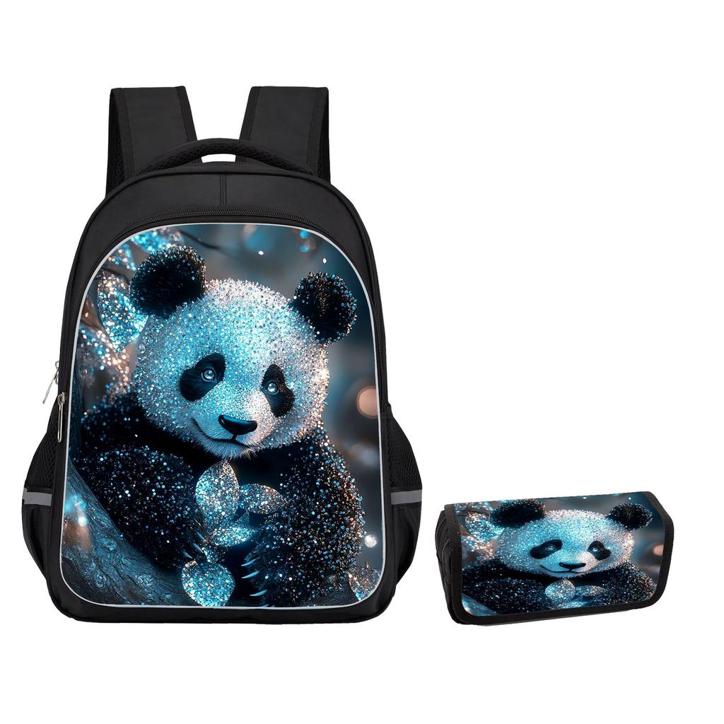 Stampa ad Alta Definizione Panda Alto Valore Attraverso il Confine Protezione Bordo Grande Capacità Tempo Libero Cancelleria Custodia Astuccio Due Set