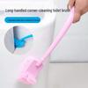 Wall-Mounted Long-Handled Bathroom Brush for Dead Corners