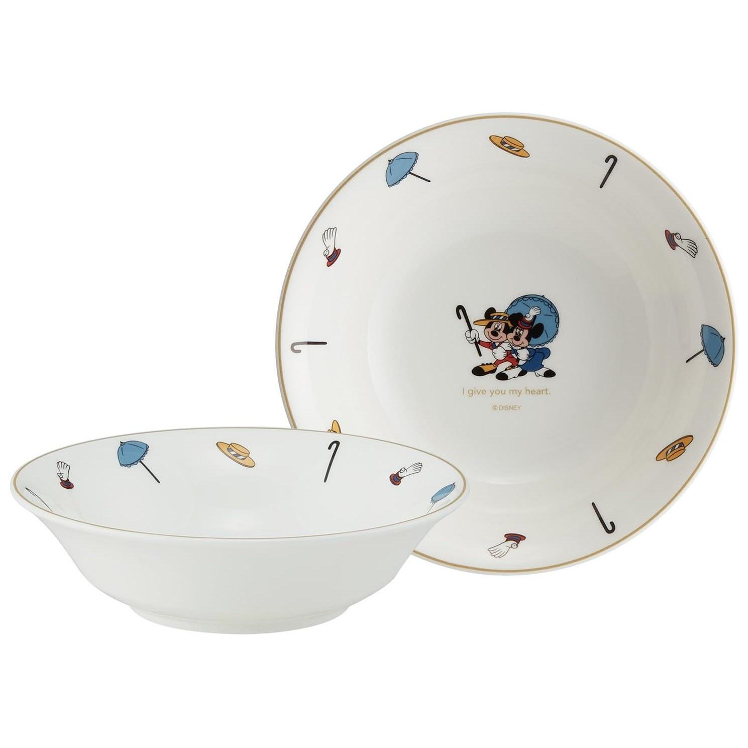 Skater Cereal Bowl 16cm Dishwasher Safe NARUMI Bone China Made Japan Disney Mickey Minnie CBSB16-A
