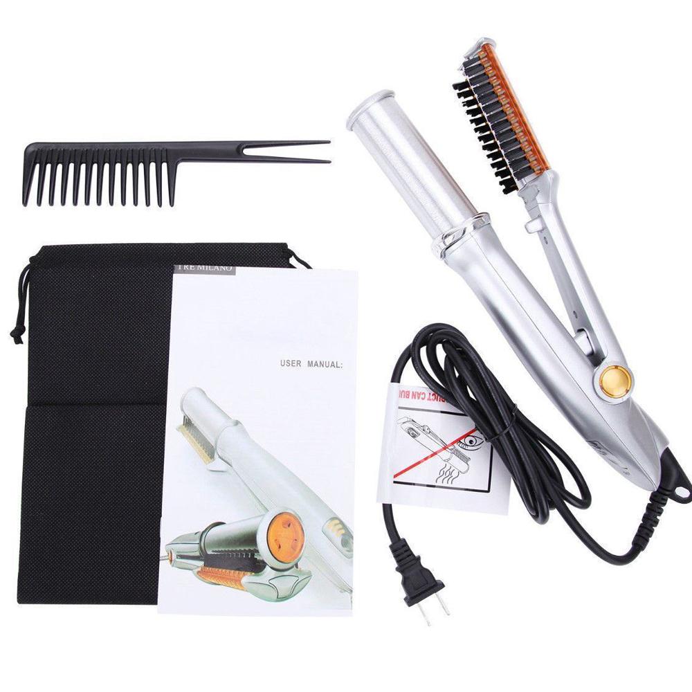 Hair Curler 3 In 1 Rotating Brush Hot Air Styler Comb Curling Iron Straightener Curler Styler 3 In 1 Multi Hairdressing Brush