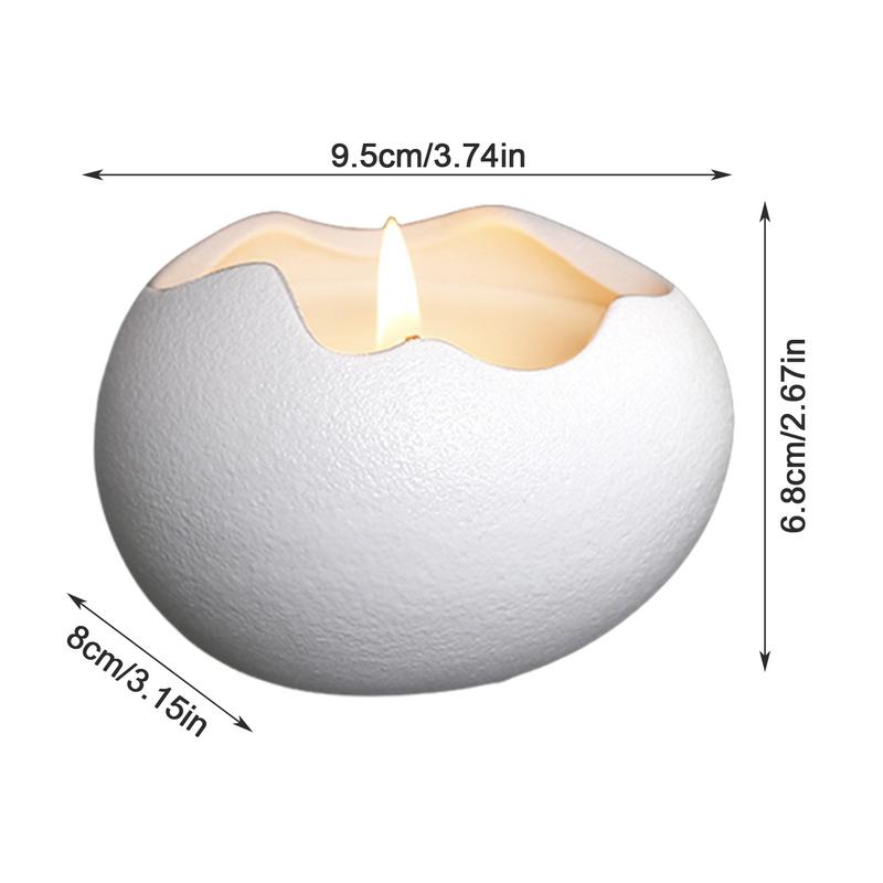 Cute Candle Holders Scented Candle Container Holder Egg Shaped Ceramic Candlestick For Birthday Table Decorations Centerpieces