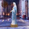 22CM Sacred Heart of Mary Statue Figurine with Shining Blue DressOur Lady of Grace Decorative Resin Figurine Catholic Gifts