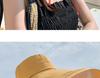 Women's Double-Sided Windproof Seaside Sun Hat with Large Brim for Summer