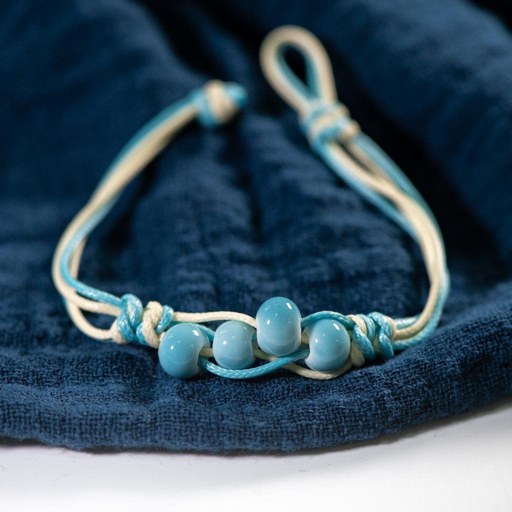 Love stone women's ceramic bracelet Female hand-woven couple small jewelry #5347