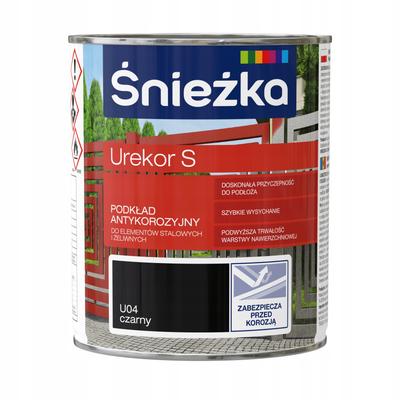 Śnieżka Urekor S Anti-corrosive Primer for Metal Black 0.8L