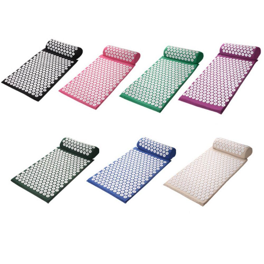 Cloth Storage Bag Acupressure Massage Mat and Pillow Non-Slip Acupressure Yoga Mat  Fitness