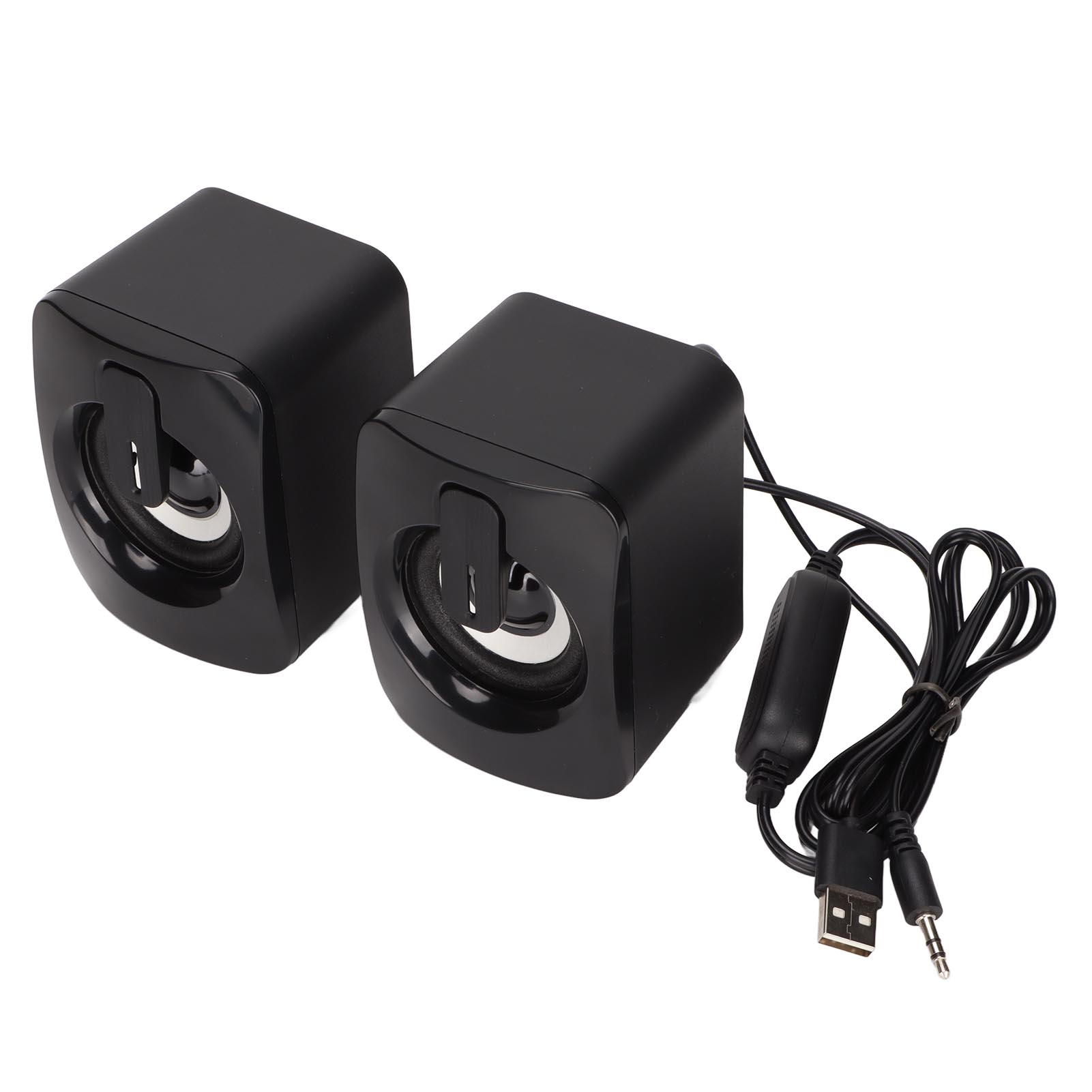 

A2 Mini Computer Speaker Stereo Clear Bass Less Distortion USB Powered Wired Small Speaker for for Desktop PC Laptop