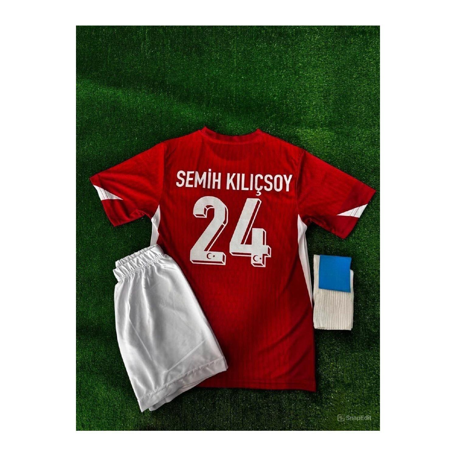 

Trkiye Semih Klsoy Euro 2024 European Championship Red Kids Jersey 5-6 Yaş красный