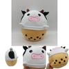 Cute And Cuddly Pearl Milk Tea Cow Plush Toy And Pillow