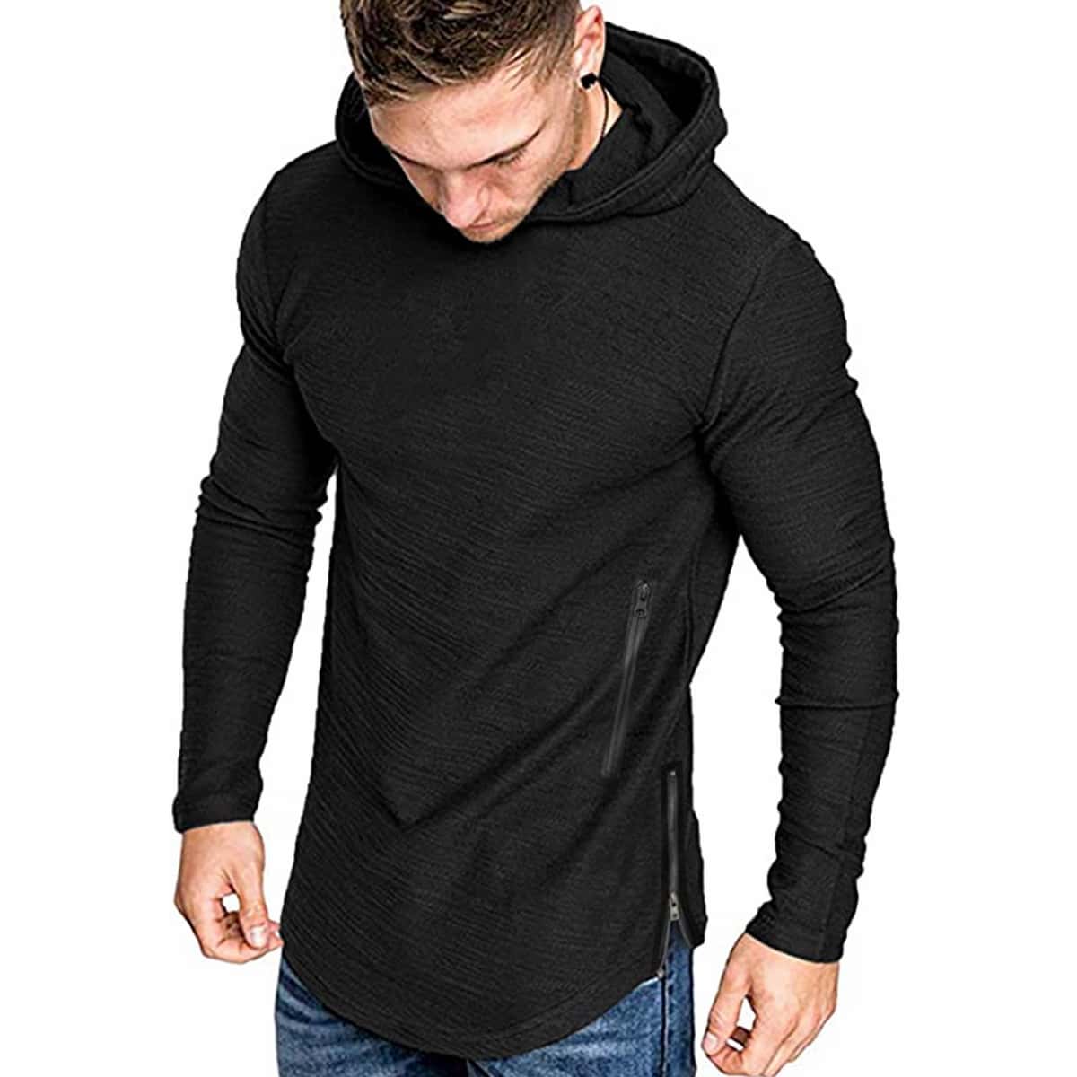 

Европейская модная одежда Мужская рубашка-поло с длинными рукавами премиум-класса M чёрный