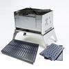 Bonfire Grill Set Black Iron and [Set] Wara's 3-Piece (A-4-kun, Plate, Roaster)
