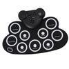 Electronic Roll Up Drum Dual Horn Rechargeable Foldable Electric Practice Drum for Children
